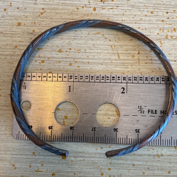 Two-Tone Men's Cuff Bracelet - Picture 4 of 4